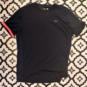 Rapha Men's Navy Gravel MTB Jersey with Pink Accents